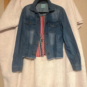 Judith March Denim Embroidered Jacket